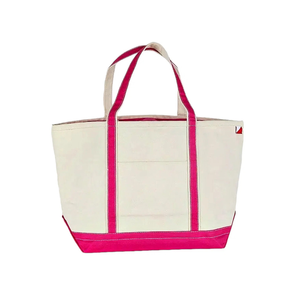 Shorebags Large Canvas Boat Tote Pink